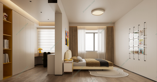 Kid Bed 3D Model – Bedroom 012 | SketchUp Children Bed Furniture Design