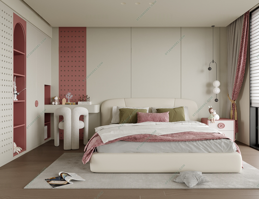 Kid Bed 3D Model – Bedroom 015 | SketchUp Children Bed Furniture Design
