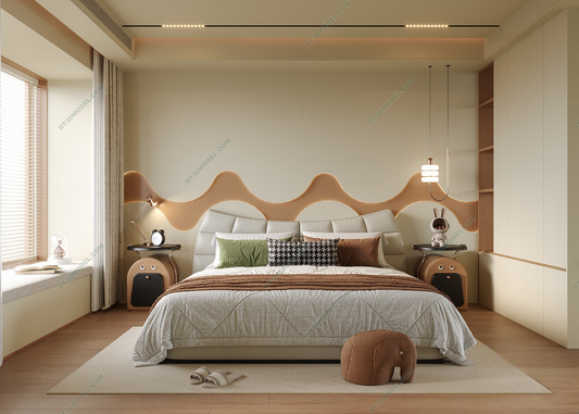 Kid Bed 3D Model – Bedroom 072 | SketchUp Children Bed Furniture Design