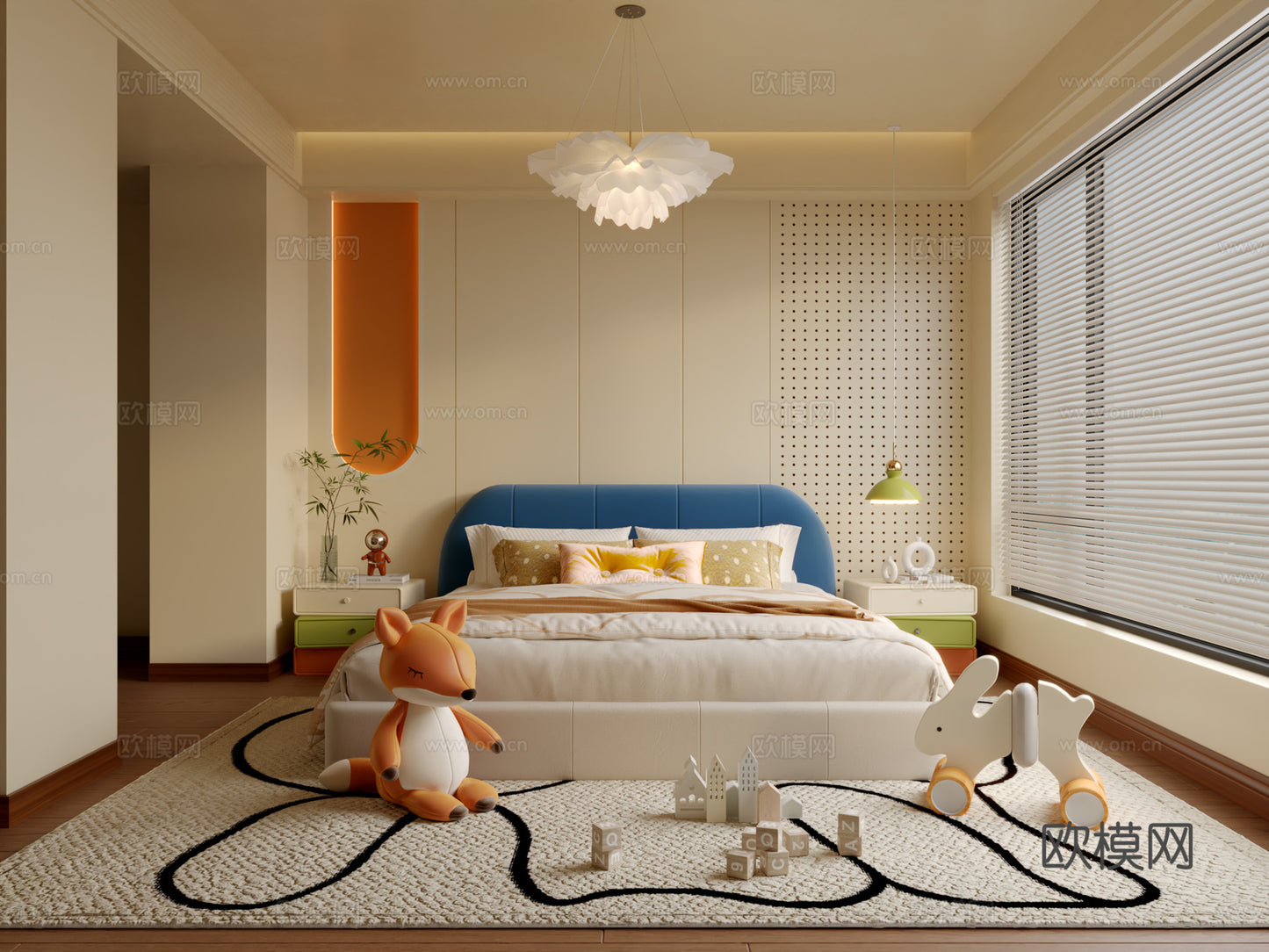 Kid Bed 3D Model – Bedroom 50 | 3ds Max Children Bed Furniture Design