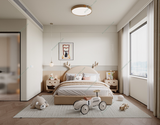 Kid Bed 3D Model – Bedroom 075 | SketchUp Children Bed Furniture Design