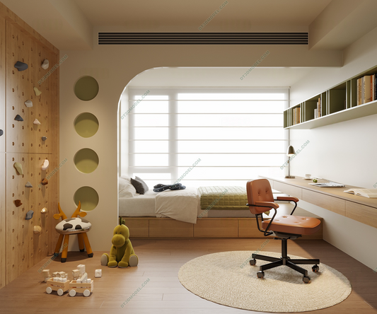 Kid Bed 3D Model – Bedroom 020 | SketchUp Children Bed Furniture Design