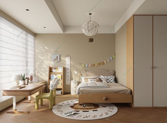 Kid Bed 3D Model – Bedroom 022 | SketchUp Children Bed Furniture Design