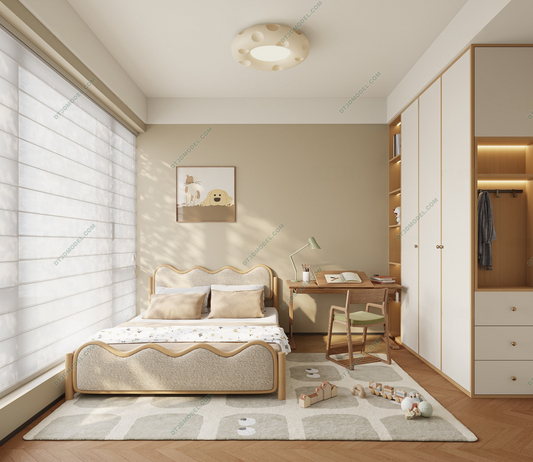 Kid Bed 3D Model – Bedroom 023 | SketchUp Children Bed Furniture Design