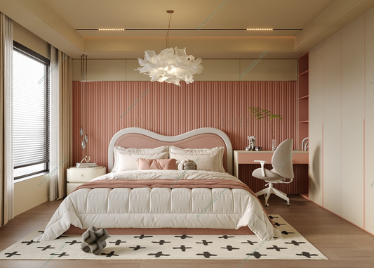 Kid Bed 3D Model – Bedroom 025 | SketchUp Children Bed Furniture Design