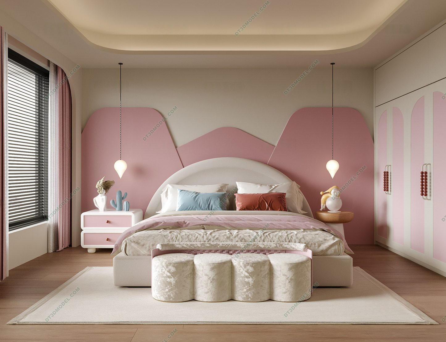 Kid Bed 3D Model – Bedroom 031 | SketchUp Children Bed Furniture Design