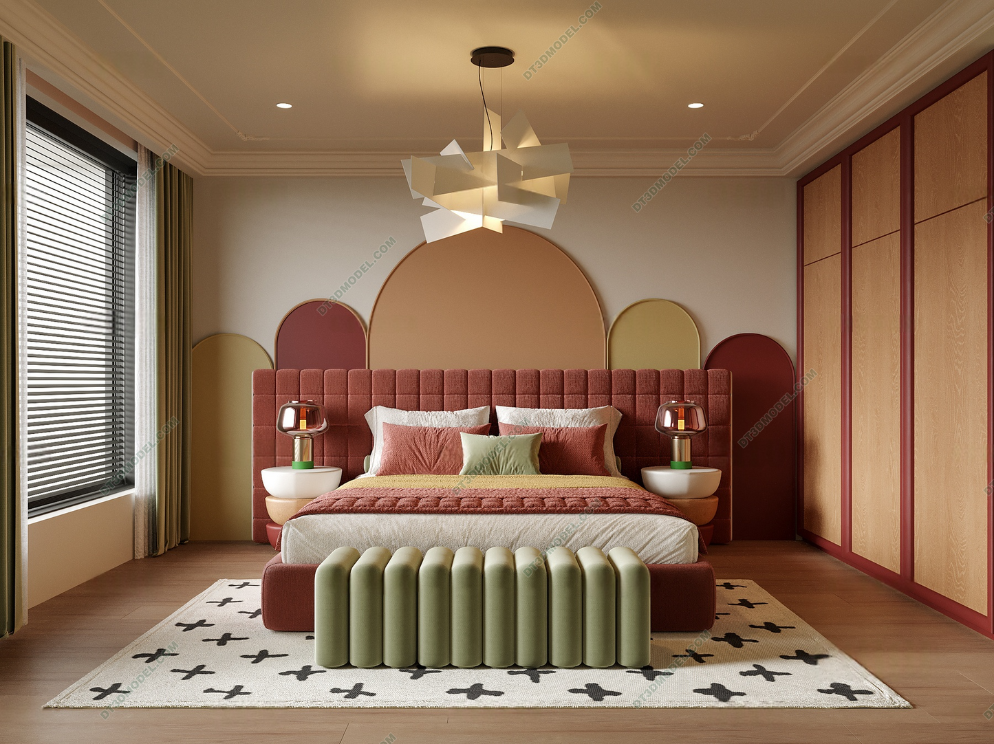 Kid Bed 3D Model – Bedroom 032 | SketchUp Children Bed Furniture Design