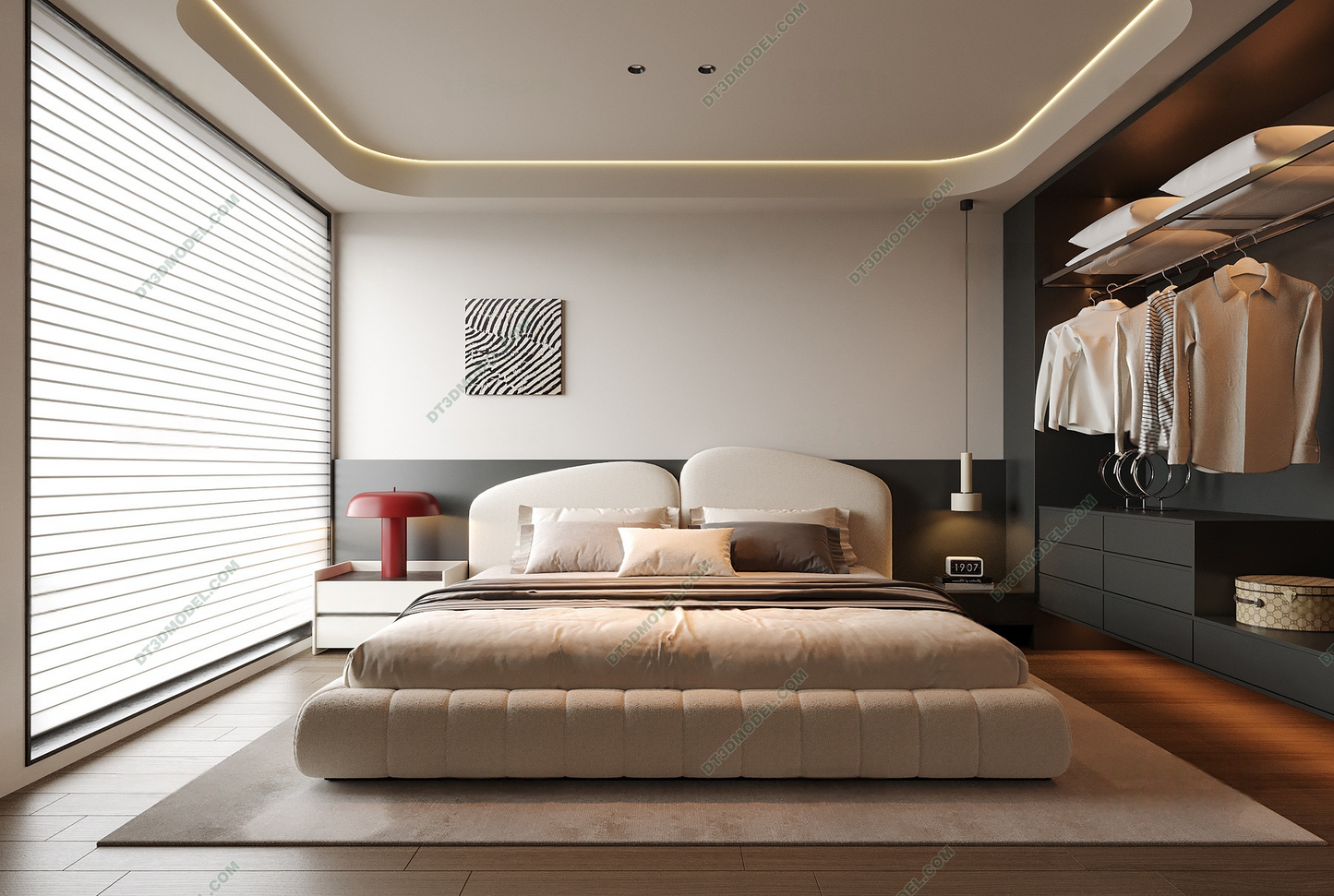 Kid Bed 3D Model – Bedroom 033 | SketchUp Children Bed Furniture Design