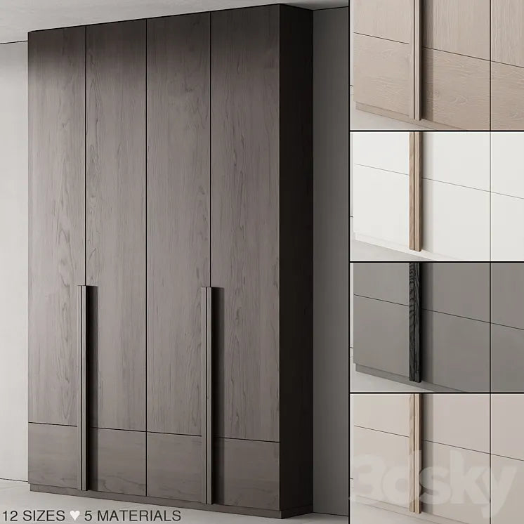 170 cabinet furniture 02 minimal wardrobe cupboard 01 3DSMAX Model