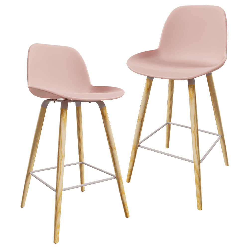 Zuiver Group – Barstool Albert Kuip old pink 3ds Max