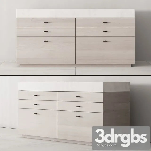 173 Cabinet Furniture 04 Minimal Wardrobe Kit P02 Island 3D Model Free