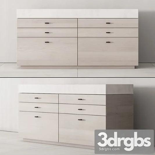173 Cabinet Furniture 04 Minimal Wardrobe Kit P02 Island 3D Model Free