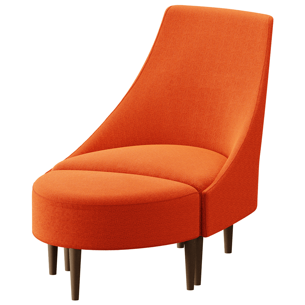 Sancal – Armchair and footstool Silencio 3ds Max
