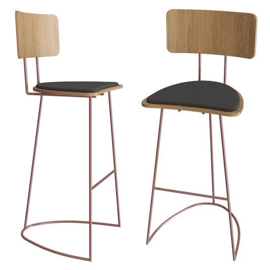 MISSANA – Bar Stool Boomerang 3ds Max