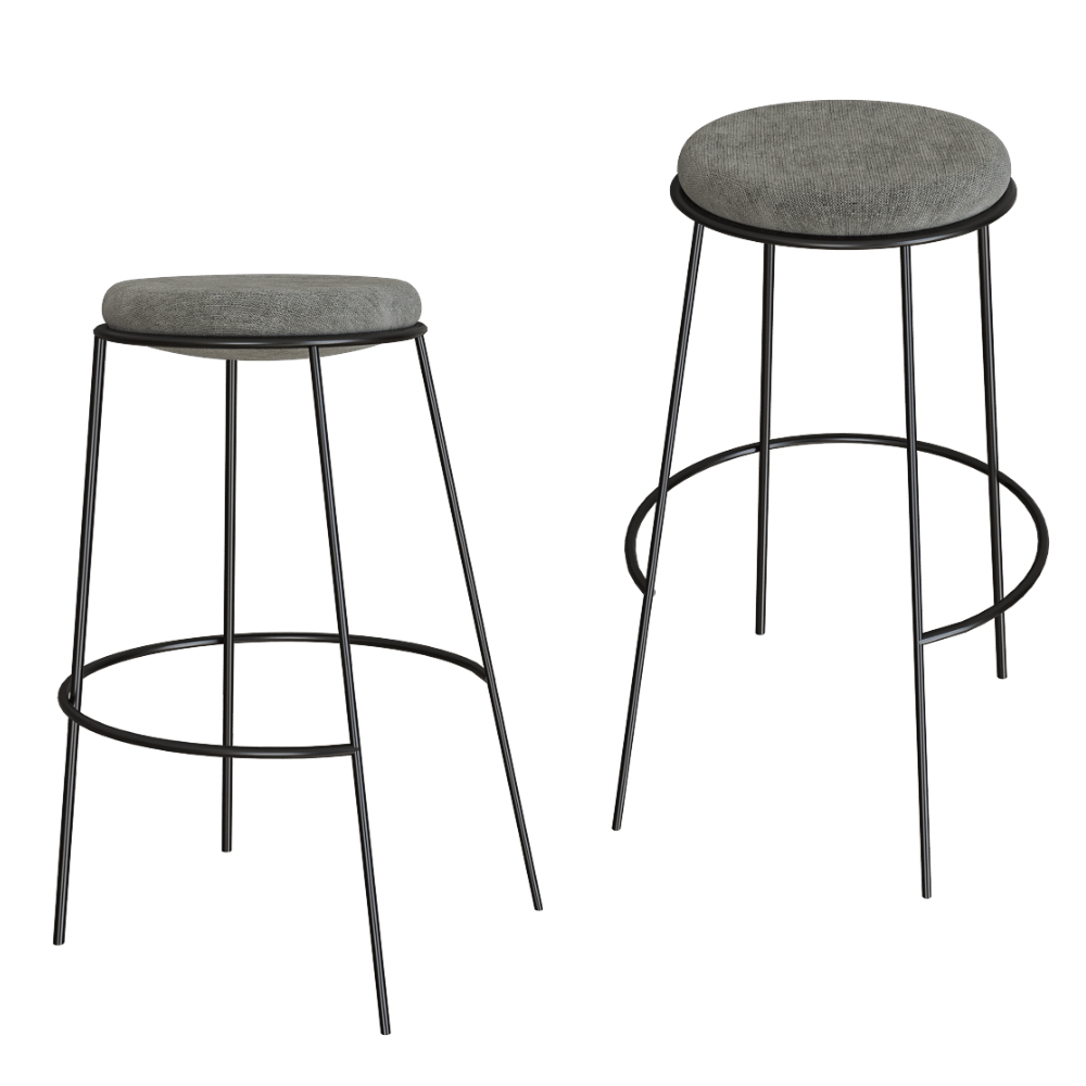 MISSANA – Bar Stool without backrest Nest 3ds Max