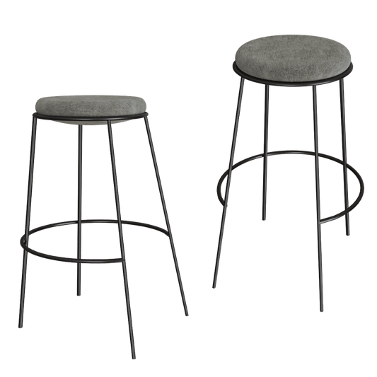 MISSANA – Bar Stool without backrest Nest 3ds Max