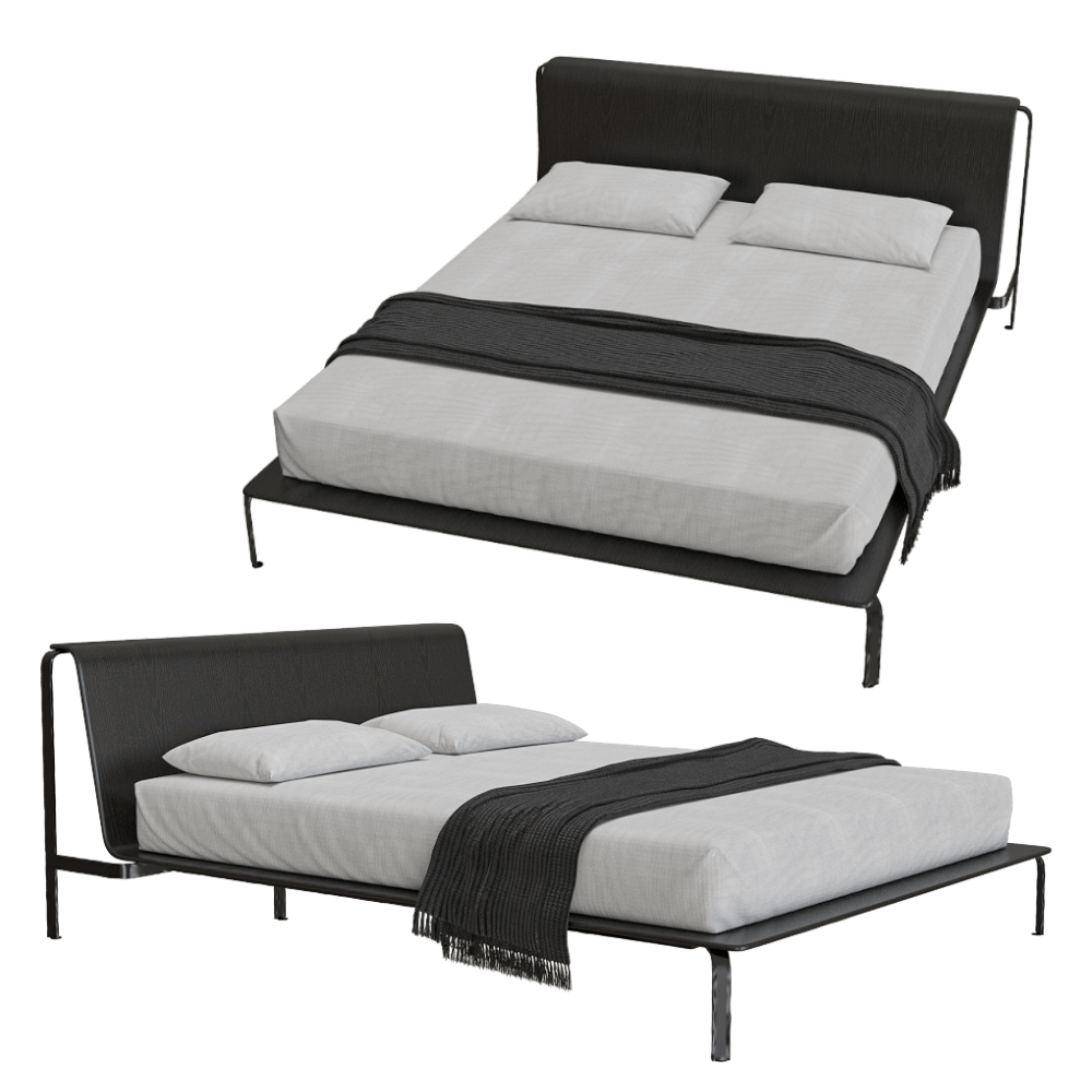 Bolzan – Bed Bend-e wood 3ds Max