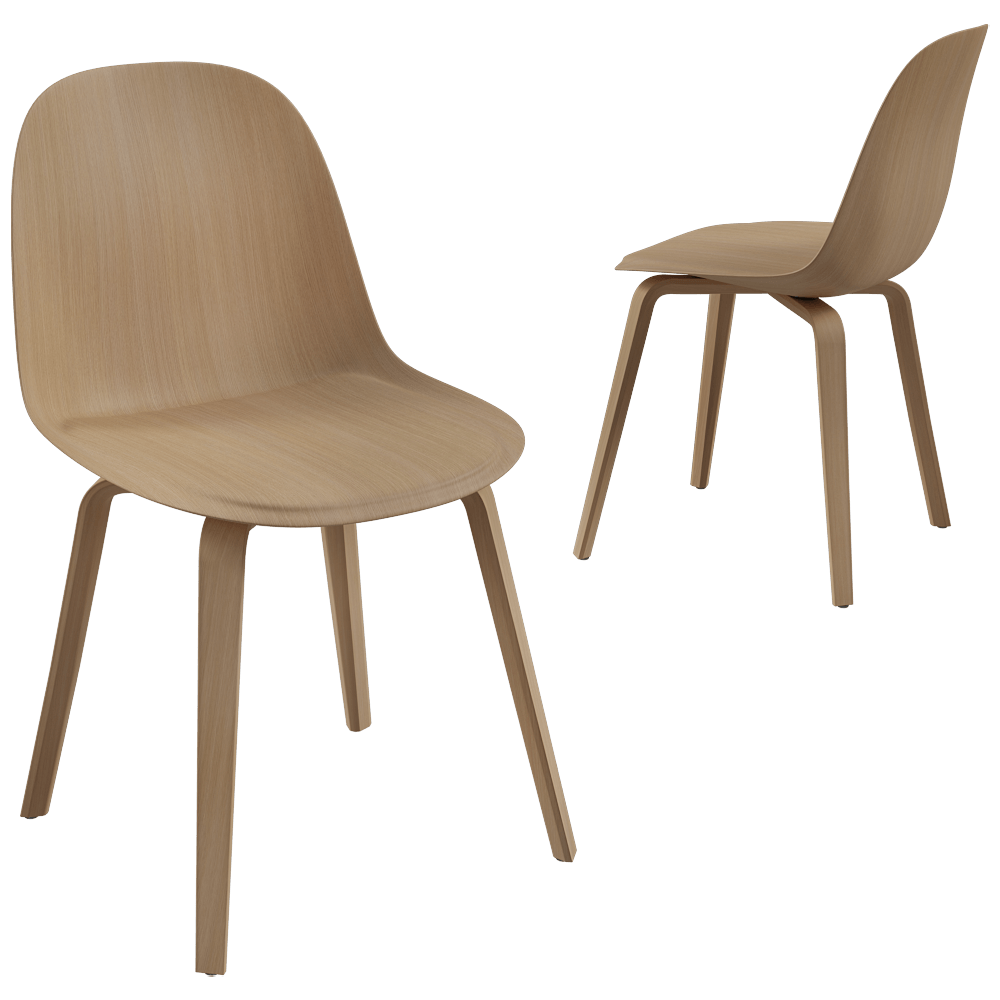 MDF Italia – Chair Press wood base 3ds Max