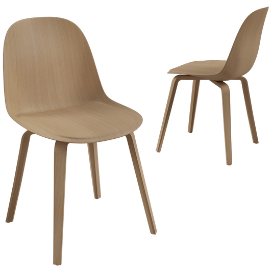 MDF Italia – Chair Press wood base 3ds Max