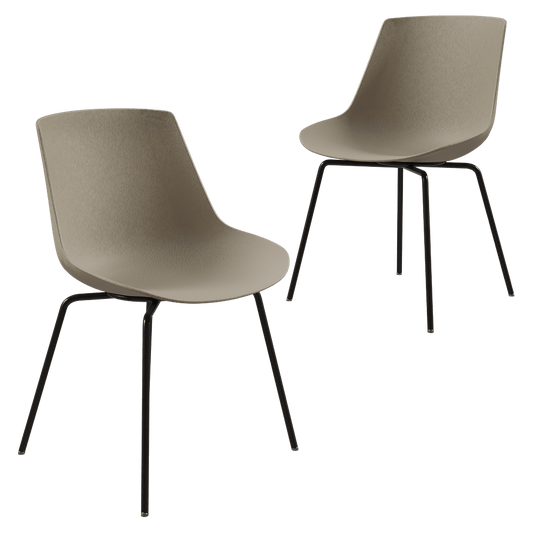 MDF Italia – Chair Flow 4 legged base 3ds Max