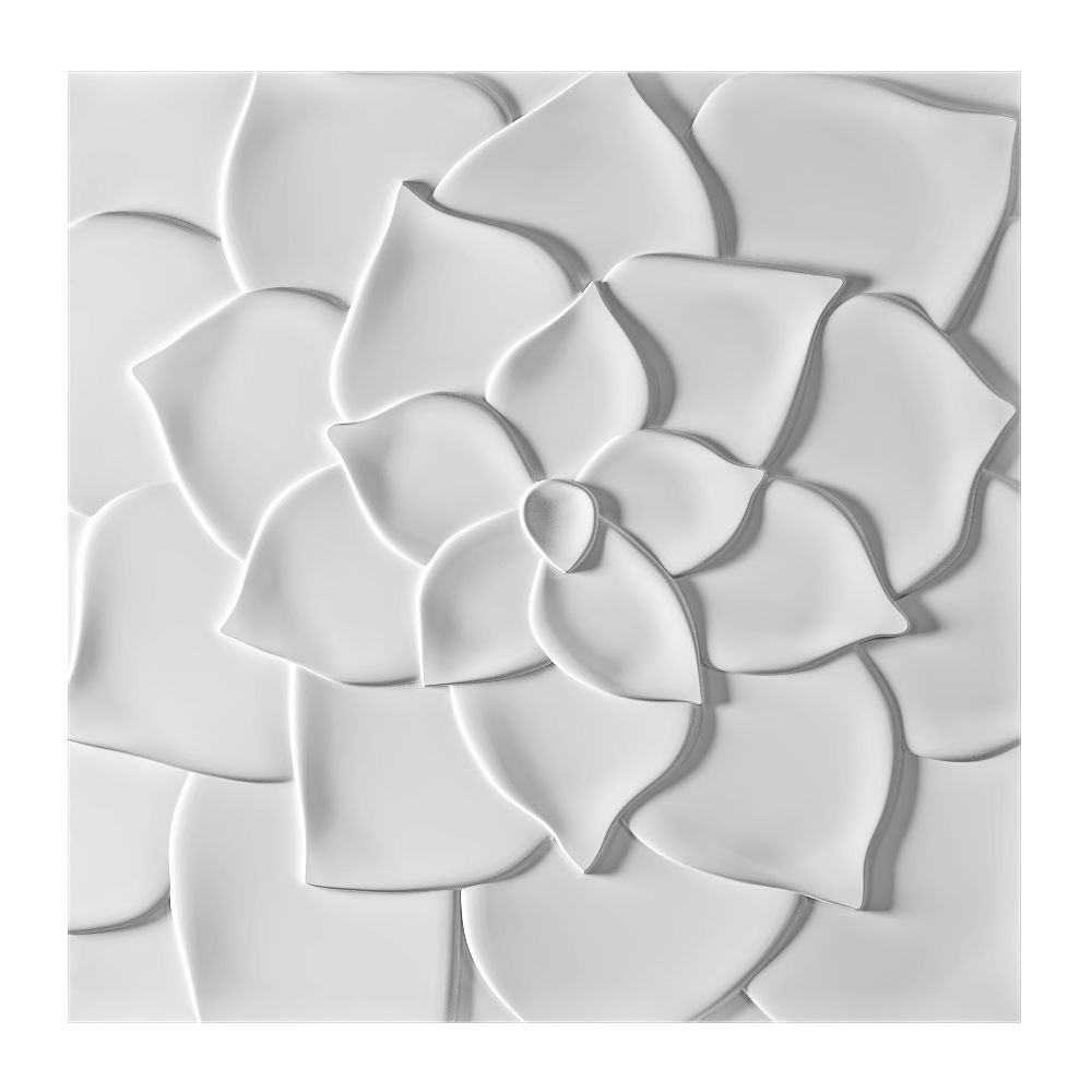 Wall deco – FLORA B-03 3ds Max