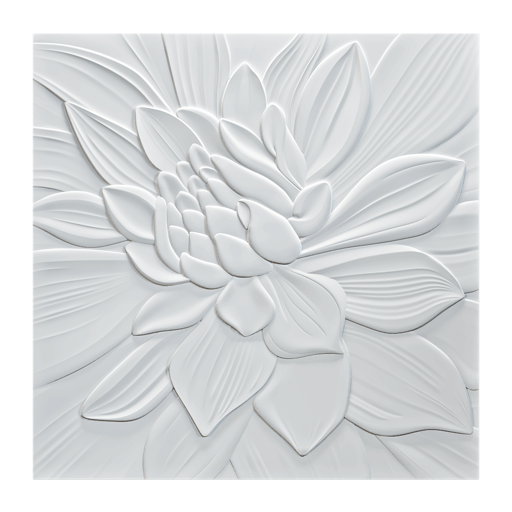 Wall deco – LOTUS B-09 3ds Max