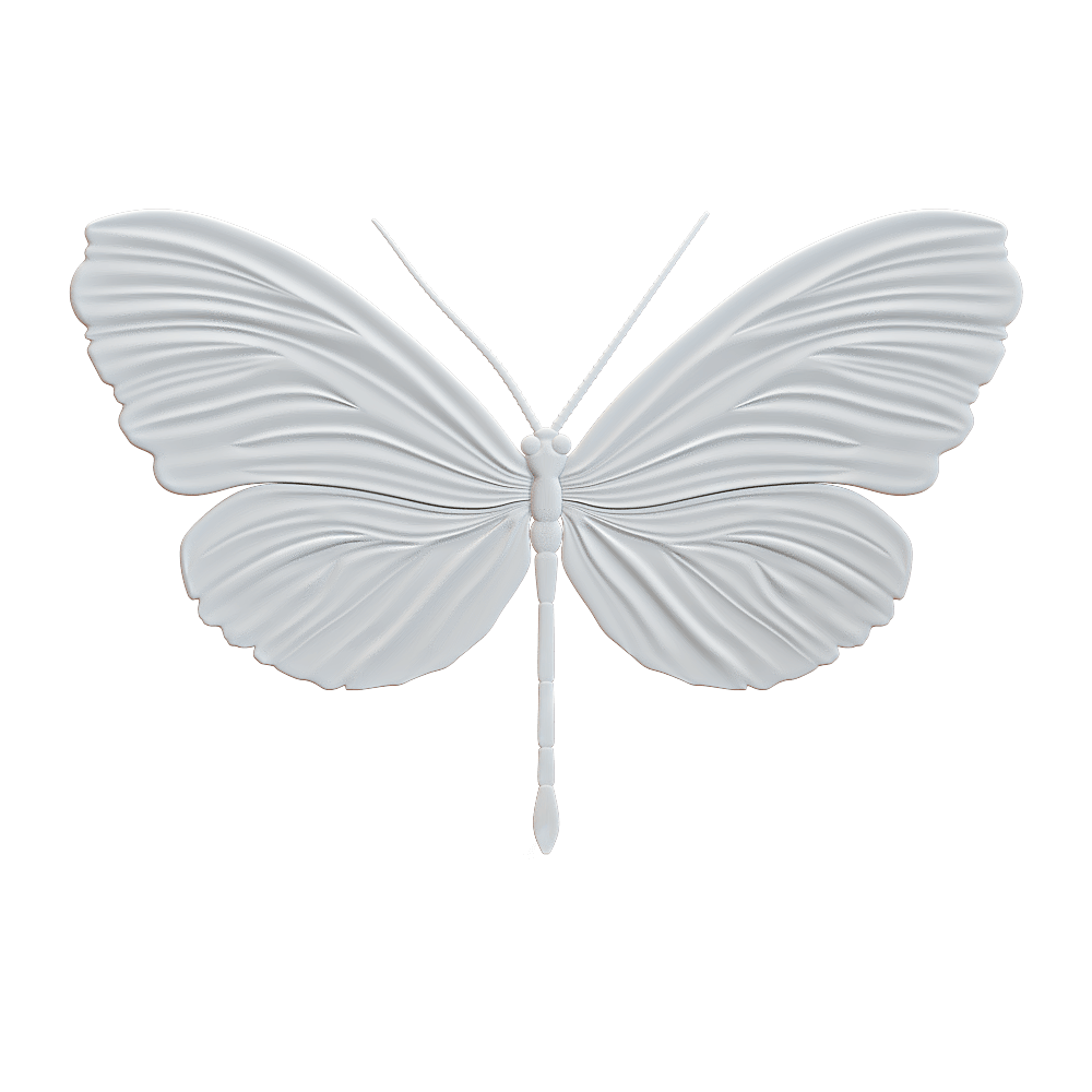 Wall deco – BUTTERFLY B-13 3ds Max