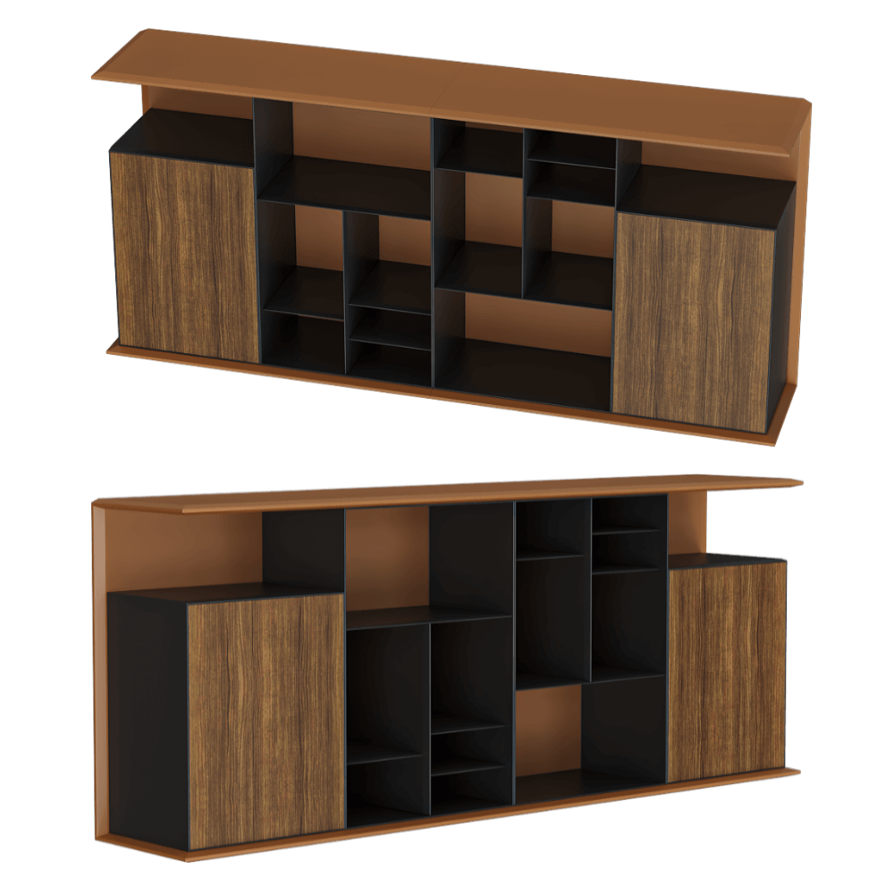 Shin Plaza – Bookshelf F-79-C/2400 3ds Max