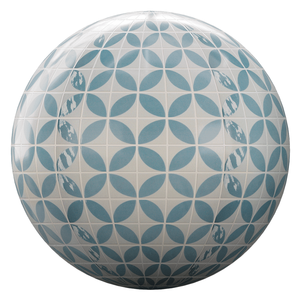 Onix – Tile Penta Dahlia Alice Blue MS 3ds Max