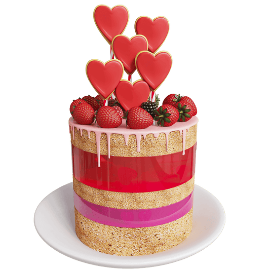 decoration – Valentine Cake 3ds Max