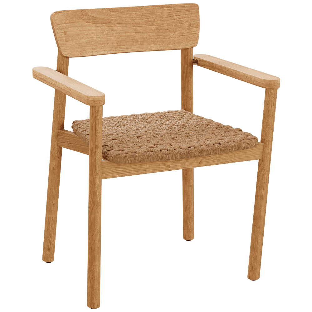 Traditional Teak – Dining chair Carmen 1 3ds Max