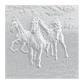 Wall deco – HORSES B-48 3ds Max