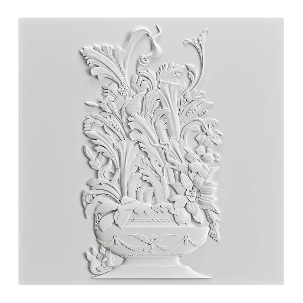 Wall deco – CROCUS B-42 3ds Max
