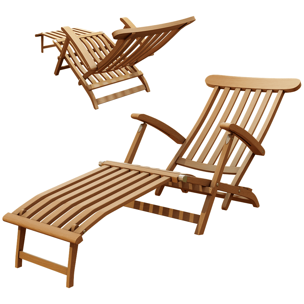 Traditional Teak – Deckchair Victoria 3ds Max