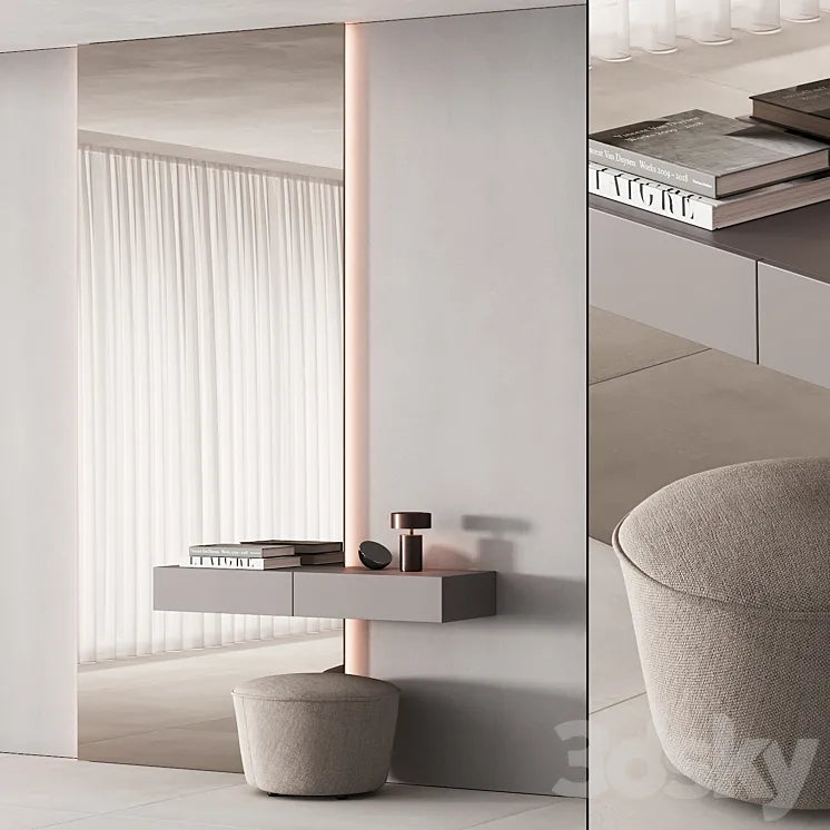 191 hallway zone 04 minimal bronze menu 01 3DSMAX Model