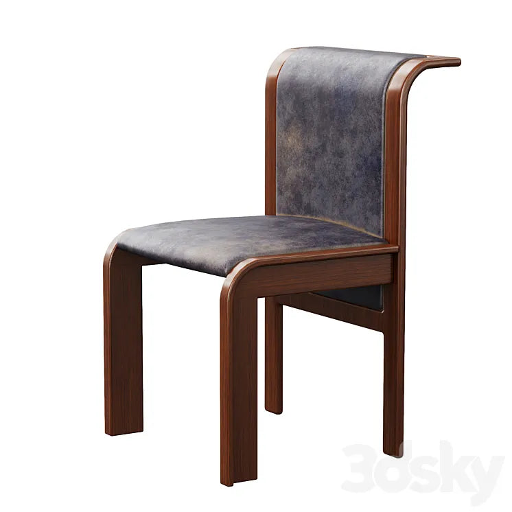 1st DIBS Restaurant Leather Vintage Chair 3DSMAX Model