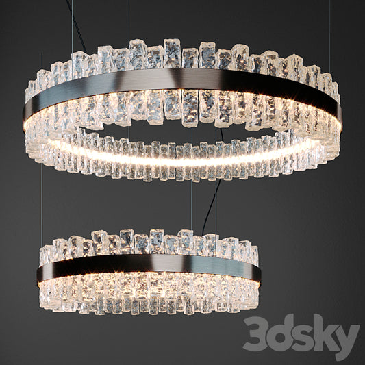 Cattelan italia Phoenix Ceiling lamp circle 64cm and 90cm width.