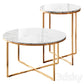 Marble Gold Tables Set