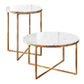 Marble Gold Tables Set