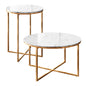Marble Gold Tables Set