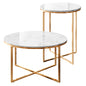 Marble Gold Tables Set