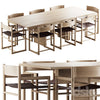 331 Resident Plane Dining Table and Resident Passenger Chair 3DSMAX Model