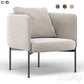 Bonnet club armchair
