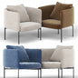 Bonnet club armchair