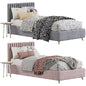 Bed with upholstered headboard 225
