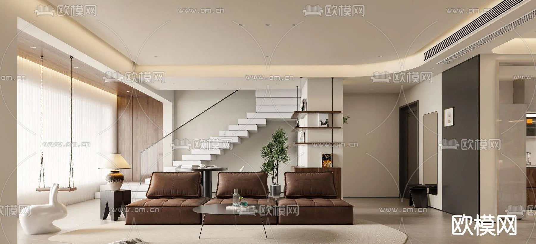 WABI SABI STYLE 3D MODELS – LIVING ROOM – 0031