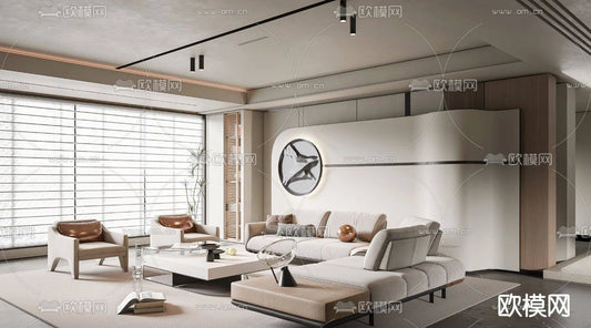 WABI SABI STYLE 3D MODELS – LIVING ROOM – 0032