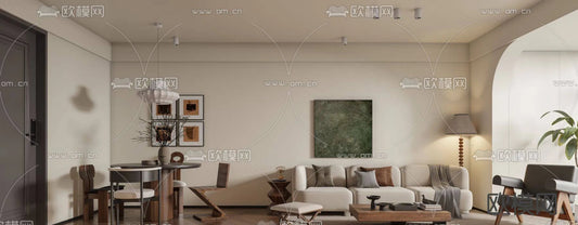 WABI SABI STYLE 3D MODELS – LIVING ROOM – 0035