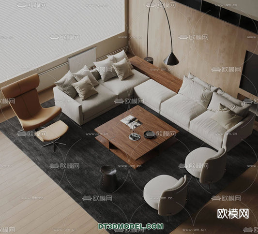 WABI SABI STYLE 3D MODELS – LIVING ROOM – 0039