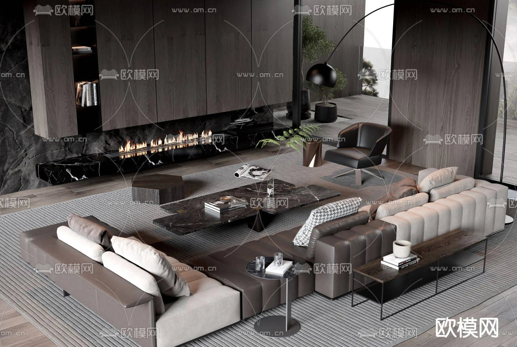 WABI SABI STYLE 3D MODELS – LIVING ROOM – 0043